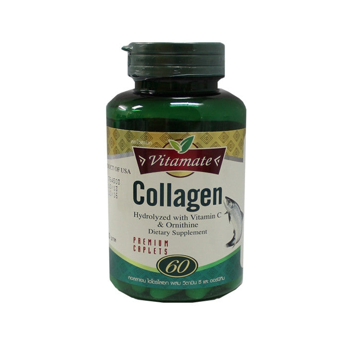Vitamate Collagen Hydrolyzed with Vitamin C & Ornitine 60 Tablets Vitamate Collagen Hydrolyzed with Vitamin C & Ornitine 60 Tablets