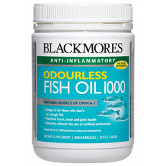 Blackmores Odourless Fish Oil 1000 mg. 400 capsules