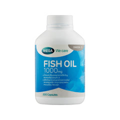 Mega We Care Fish Oil 1000 mg. 200 Capsules
