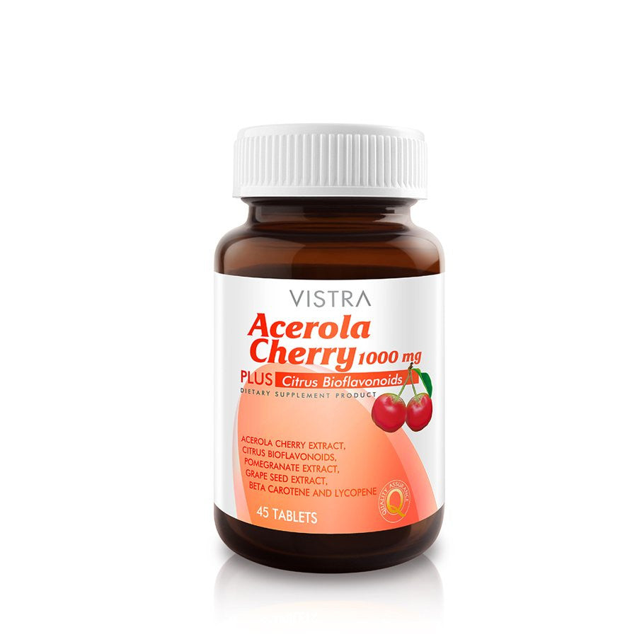 Vistra Acerola Cherry 1000 mg. 45 Tablets