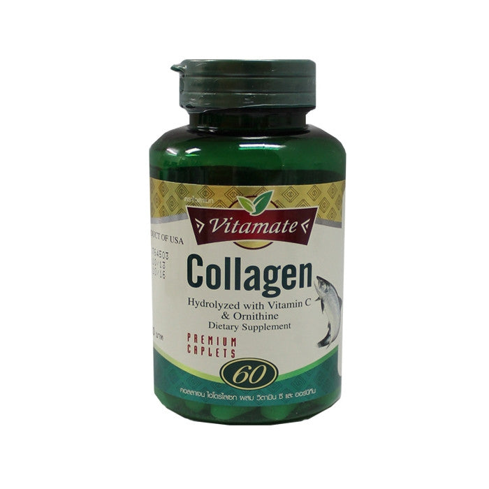 Vitamate Collagen Hydrolyzed with Vitamin C & Ornitine 60 Tablets
