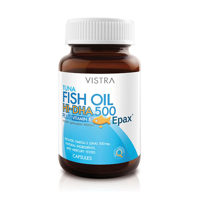 Vistra TUNA Fish Oil Hi-DHA 500 mg. 30 Capsules